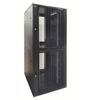 42U compartiment serverkast met geperforeerde deur - 2x20U - 800x1000x2000mm (BxDxH)