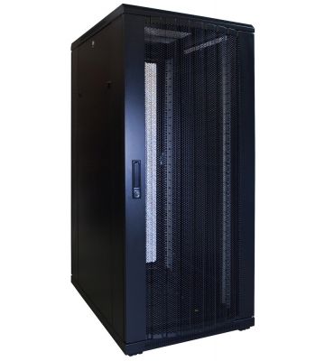 27 HE 19” Serverschrank, mit perforierter Fronttür (BxTxH) 600 x 800 x 1400mm 