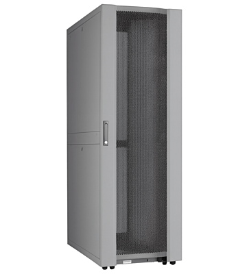 42 HE 19” Datacenter Serverschrank, mit perforierter Fronttür (BxTxH) 600 x 1200 x 2000mm Grau