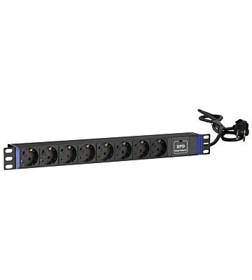 19” Steckdosenleiste - 8-fach - Surge Protection Device
