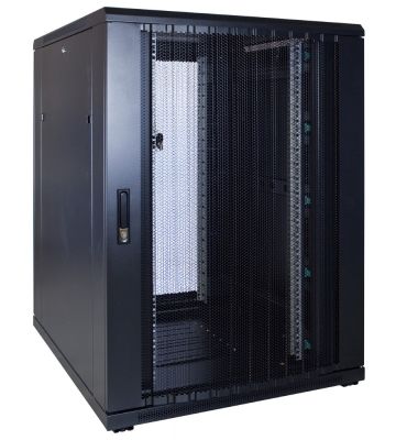 22 HE 19” Serverschrank, mit perforierter Fronttür (BxTxH) 800 x 1000 x 1200mm 