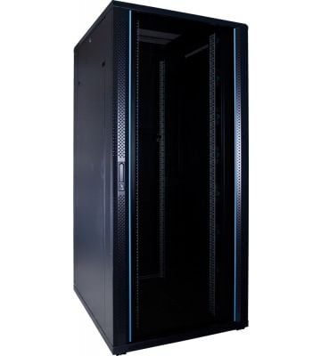 37 HE 19” Serverschrank, mit Glastür (BxTxH) 800 x 1000 x 1800mm 