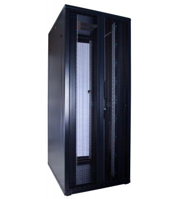 42 HE 19" Serverschrank, mit perforierten Doppelflügeltüren vorne und hinten (BxTxH) 800x1000x2000mm