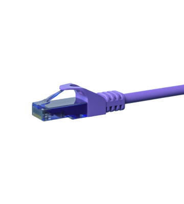 CAT6a Netzwerkkabel 100% Kupfer - U/UTP - 2 Meter - Violett