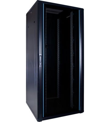 37 HE 19” Serverschrank, mit Glastür (BxTxH) 800 x 800 x 1800mm 