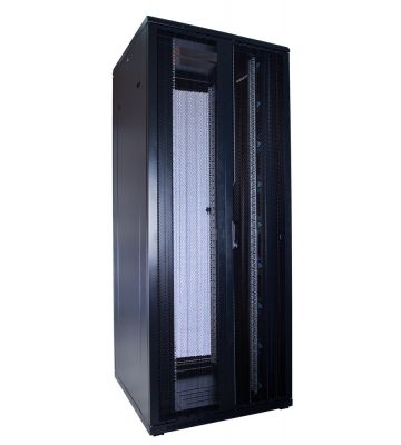 42 HE 19" Serverschrank, mit perforierten Doppelflügeltüren vorne und hinten (BxTxH) 800x800x2000mm