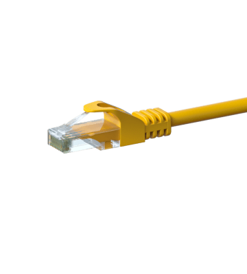 CAT 6 Netzwerkkabel U/UTP - 2 Meter - Gelb - CCA