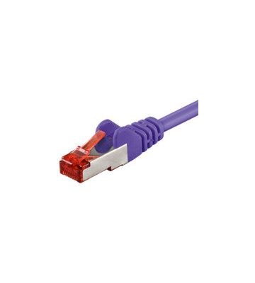 CAT 6 Netzwerkkabel LSOH - S/FTP - 0,50 Meter - Violett