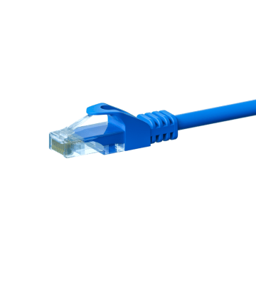 CAT5e Netzwerkkabel, U/UTP, 2 meter, Blau, 100% Kupfer