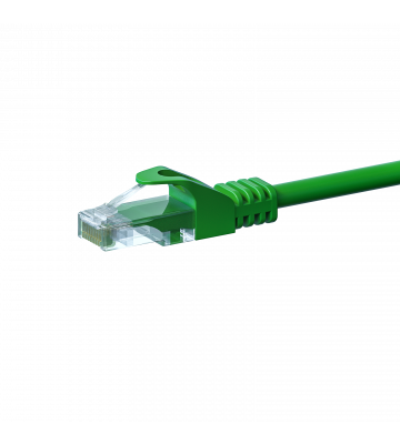 CAT5e Netzwerkkabel, U/UTP, 0,25 Meter, Grün, 100% Kupfer