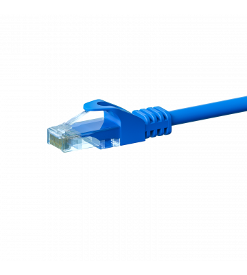 CAT5e Netzwerkkabel, U/UTP, 0,25 Meter, Blau, 100% Kupfer