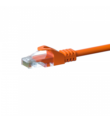 CAT5e Netzwerkkabel, U/UTP, 0.50 meter, Orange, 100% Kupfer