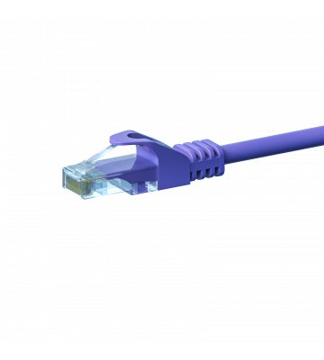 CAT5e Netzwerkkabel, U/UTP, 0,25 Meter, Violet, 100% Kupfer