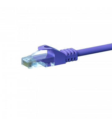 CAT5e Netzwerkkabel, U/UTP, 1 meter, Viollett, 100% Kupfer