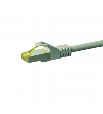 RJ45 Netzwerkkabel S/FTP (PiMF), mit CAT 7 Rohkabel, Grau, 0,25m