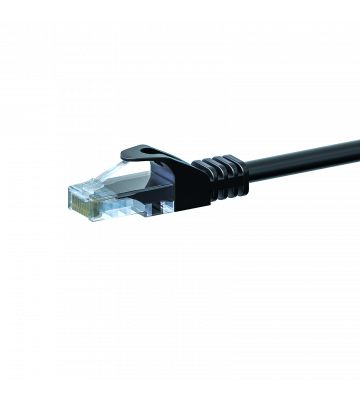 CAT 5e Netzwerkkabel U/UTP – 0.50 Meter -  Schwarz - CCA