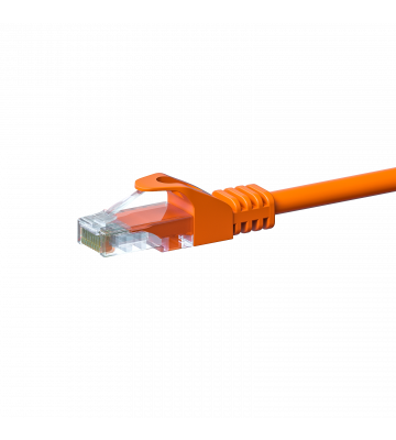 CAT 5e Netzwerkkabel U/UTP – 0.50 Meter -  Orange - CCA