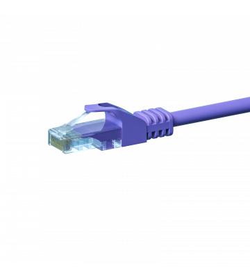 CAT 5e Netzwerkkabel U/UTP – 0.50 Meter -  Violett  - CCA