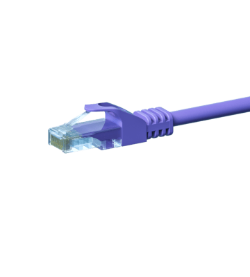 CAT 5e Netzwerkkabel U/UTP – 2 Meter -  Violett - CCA
