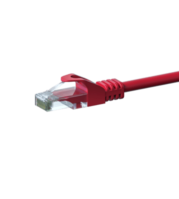 CAT 6 Netzwerkkabel U/UTP - 2 Meter - Rot - CCA