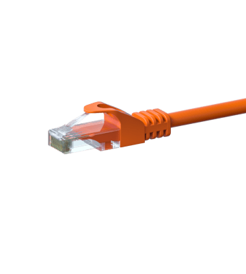 CAT 6 Netzwerkkabel U/UTP - 2 Meter - Orange - CCA