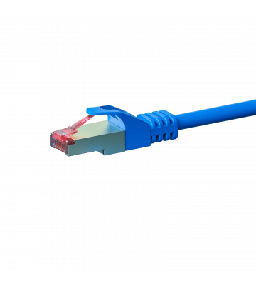 CAT 6 Netzwerkkabel LSOH - S/FTP - 0,25 Meter - Blau