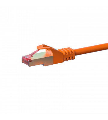 CAT 6 Netzwerkkabel LSOH - S/FTP - 1 Meter - Orange