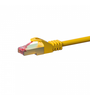 CAT 6 Netzwerkkabel LSOH - S/FTP - 0,25 Meter - Gelb