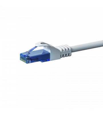 CAT6a Netzwerkkabel 100% Kupfer - U/UTP - 0,50 Meter - Weiß