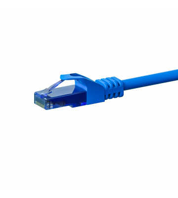 CAT6a Netzwerkkabel 100% Kupfer - U/UTP - 1 Meter - Blau