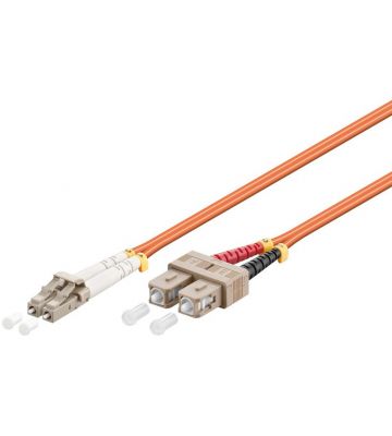 Glasfaserkabel LC-SC OM2 Duplex Patchkabel – 1 Meter