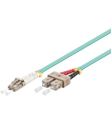 Glasfaserkabel LC-SC OM3 Duplex Patchkabel – 1 Meter