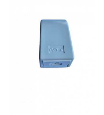 Dose Aufputz Cat. 6/ Class E einfach, ungeschirmt, 1 x 45RJ, Elfenbein