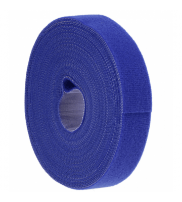Klettverschluss  - 5 Meter - 9 mm breit - Blau