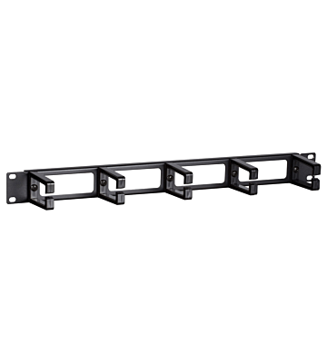 19 Zoll Kabelführungsleiste Kunststoff – 1 HE