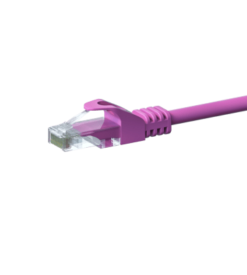 CAT5e Netzwerkkabel, U/UTP, 5 meter, Rosa, 100% Kupfer