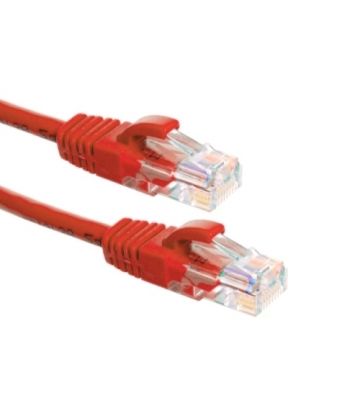 CAT6a Netzwerkkabel 100% Kupfer - U/UTP - 1 Meter - Rot