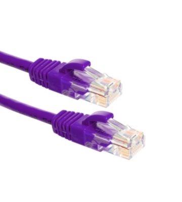 CAT6a Netzwerkkabel 100% Kupfer - U/UTP - 1 Meter - Violett