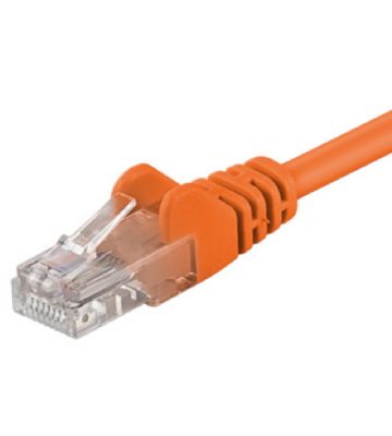 CAT 5e Netzwerkkabel U/UTP – 0.50 Meter -  Orange - CCA