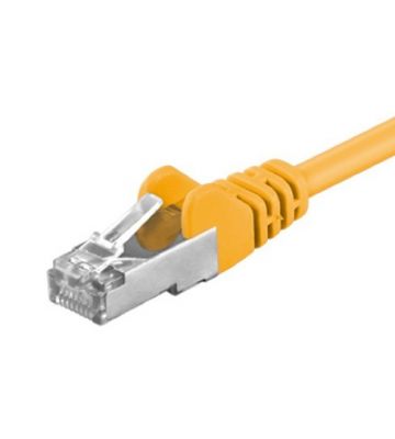 CAT 5e Netzwerkkabel F/UTP – 0,25 Meter -  Gelb