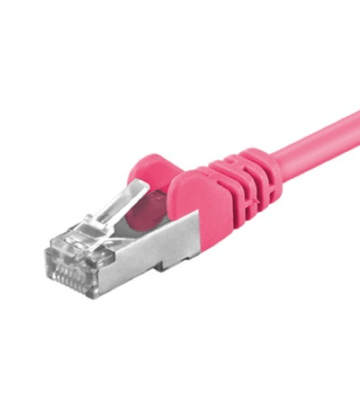 CAT 5e Netzwerkkabel F/UTP – 0.25 Meter -  Rosa