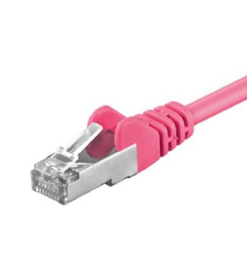 CAT 5e Netzwerkkabel F/UTP - 30 Meter - Rosa