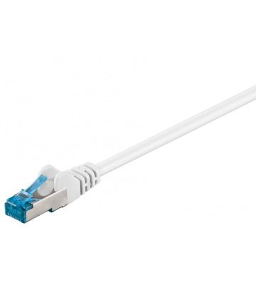 CAT 6a Netzwerkkabel LSOH - S/FTP - 0,50 Meter - Weiß