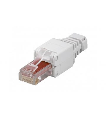 UTP CAT5e Toolless RJ45 Netzwerkstecker - für massive und flexibele UTP Kabel