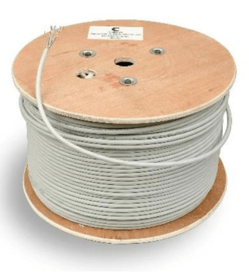 CAT 7 Belden Kabel - 4x2xAWG 24/1 - Starrleiter - 100% Kupfer - STP - 500 Meter - Grau