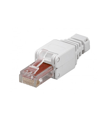 UTP CAT5e Toolless RJ45 Netzwerkstecker - für massive und flexibele UTP Kabel