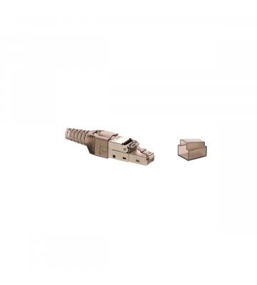 S/FTP CAT7 Toolless RJ45 Netzwerkstecker - für Starrleiter