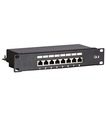 Patchpanel 10”, 8-fach FTP Patchpanel CAT 6