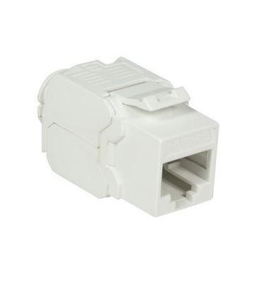 CAT6a UTP Keystone Netzwerkstecker - Toolless - Weiß