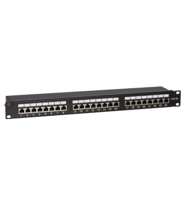 Patchpanel 19" CAT 5e FTP - 24 ports